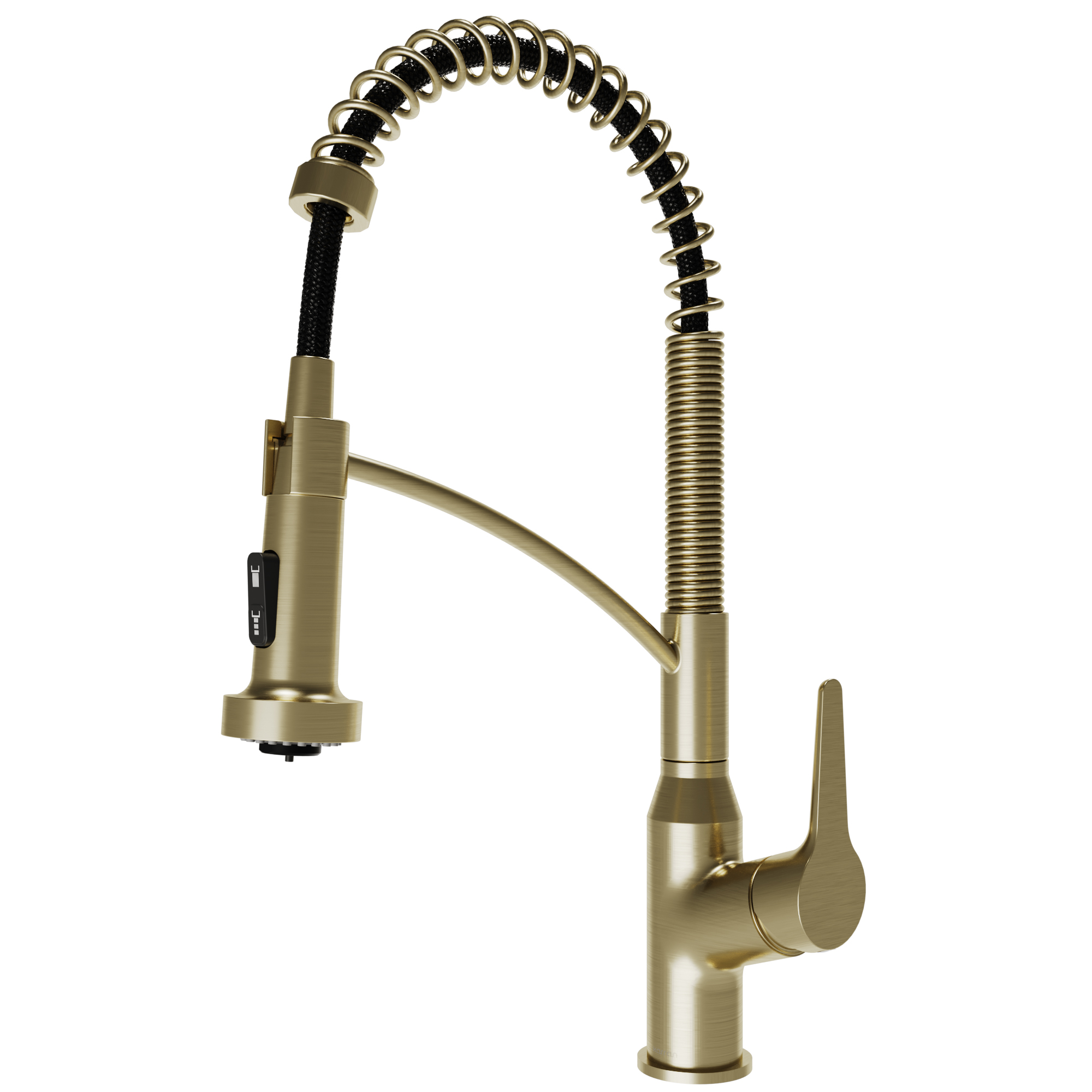Karran Scottsdale 1.8 GPM Single Lever Handle Lead-free Brass ADA Kitchen Faucet, Pull-Down, Spot-Free Brushed Gold, KKF210SFBG