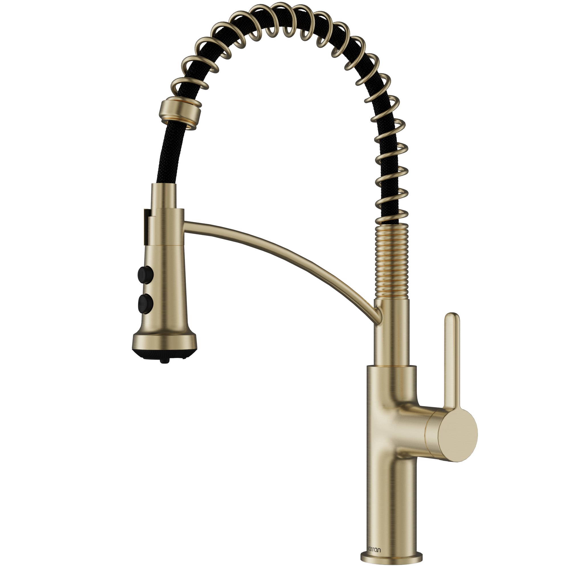 Karran Scottsdale 1.8 GPM Single Lever Lead-free Brass ADA Kitchen Faucet, Pull-Down, Spot-Free Champagne Bronze, KKF740SFCB