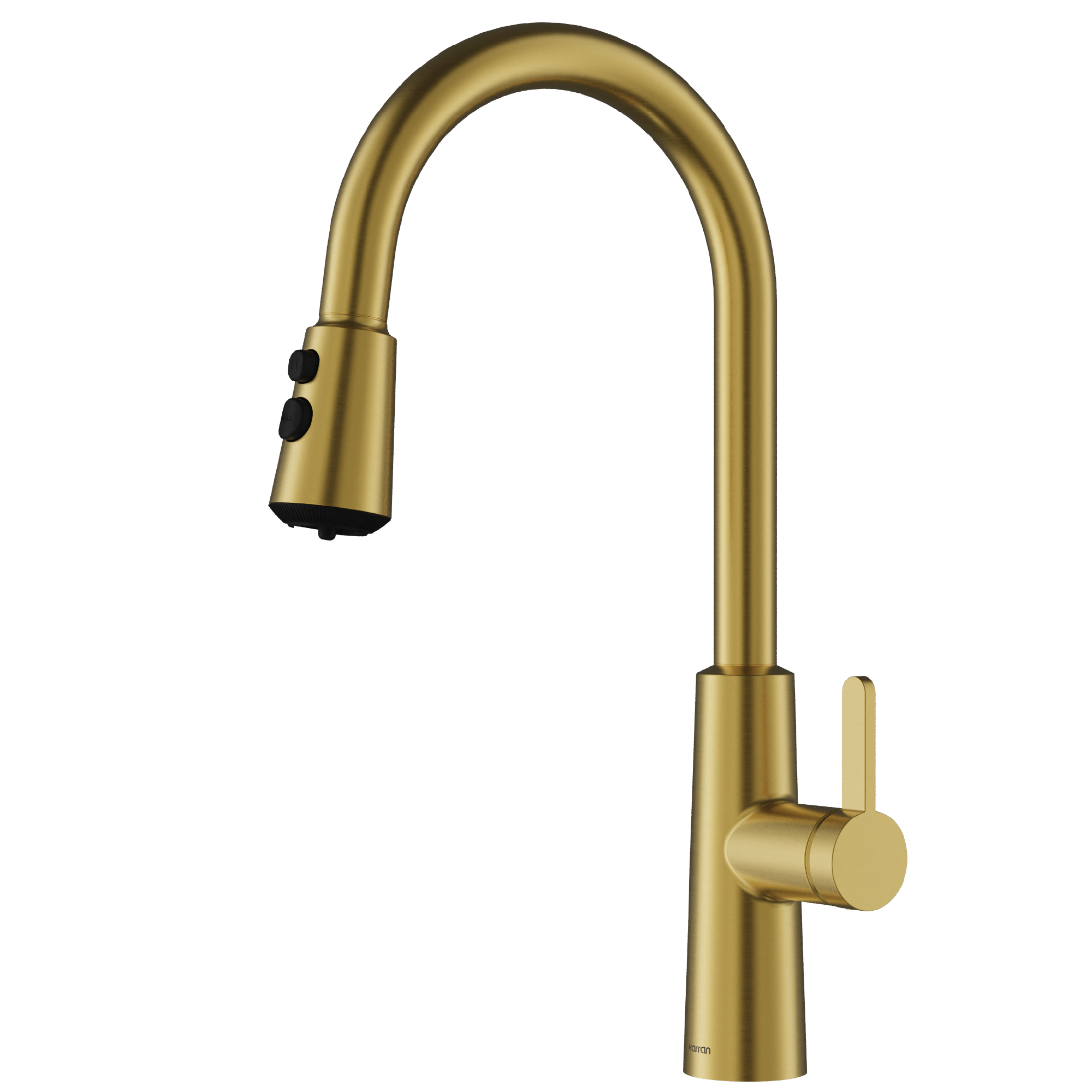 Karran Elmsworth 1.8 GPM Single Lever Lead-free Brass ADA Kitchen Faucet, Pull-Down, Spot-Free Brushed Gold, KKF760SFBG