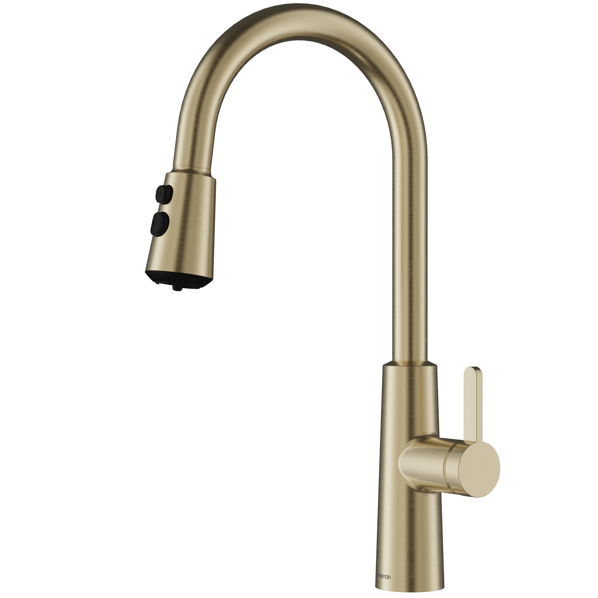 Karran Elmsworth 1.8 GPM Single Lever Lead-free Brass ADA Kitchen Faucet, Pull-Down, Spot-Free Champagne Bronze, KKF760SFCB